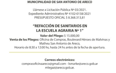 Licitación Pública de la Municipalidad de San Antonio de Areco