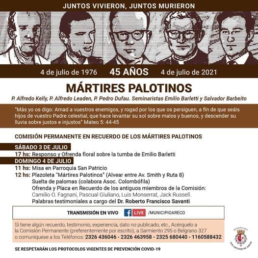 Mártires Palotinos en San Antonio de Areco