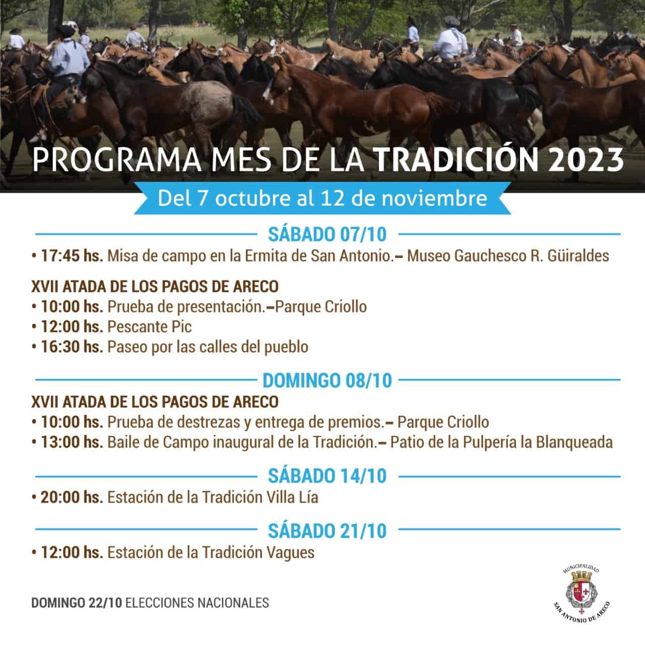 programa mes de la tradicion 2023